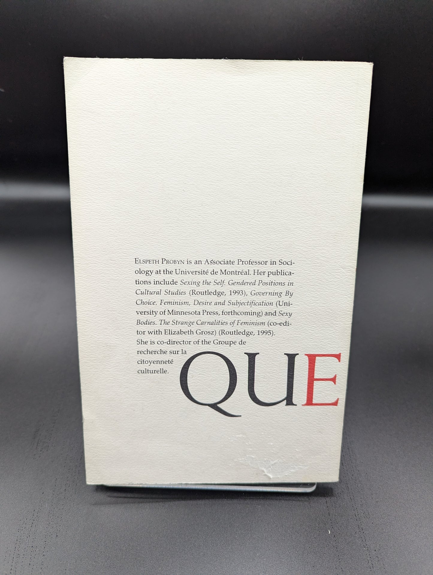 "Love in a Cold Climate" : Queer Belongings in Quebec