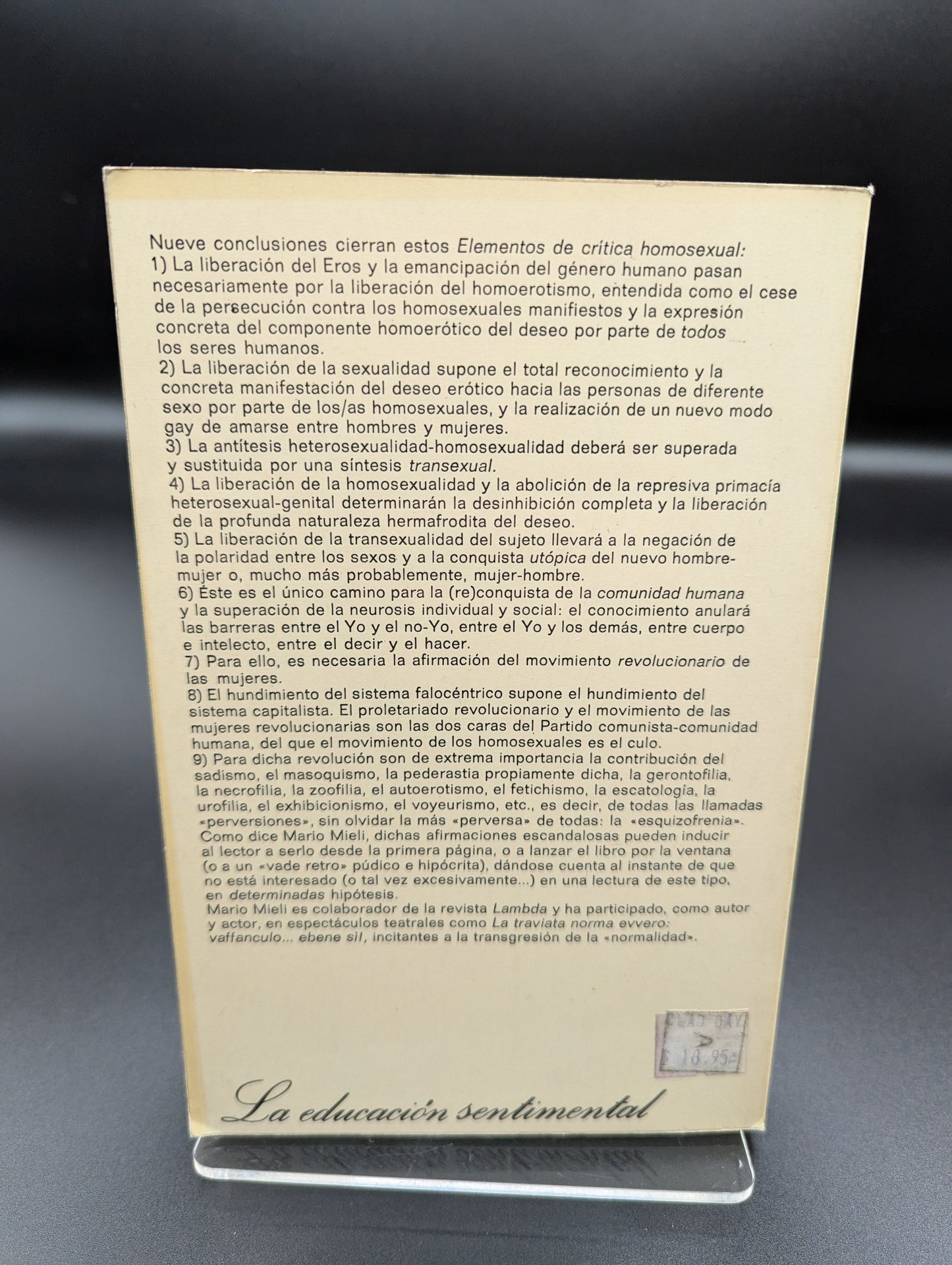 Elementos de critica homosexual