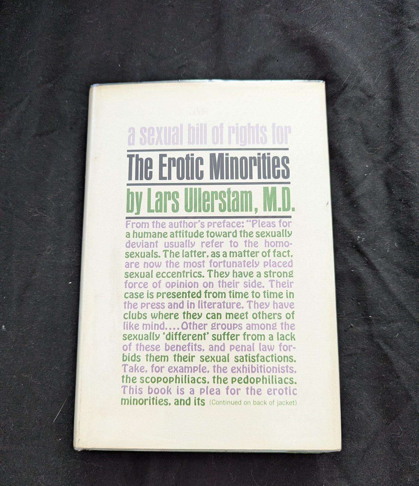 A Sexual Bill of Rights for The Erotic Minorities