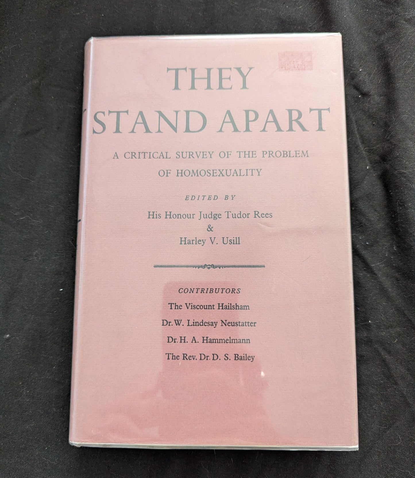 They Stand Apart: A Critical Survey of the Problem of Homosexuality