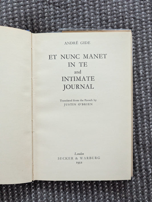 En Nunc Manet in Te and Intimate Journal