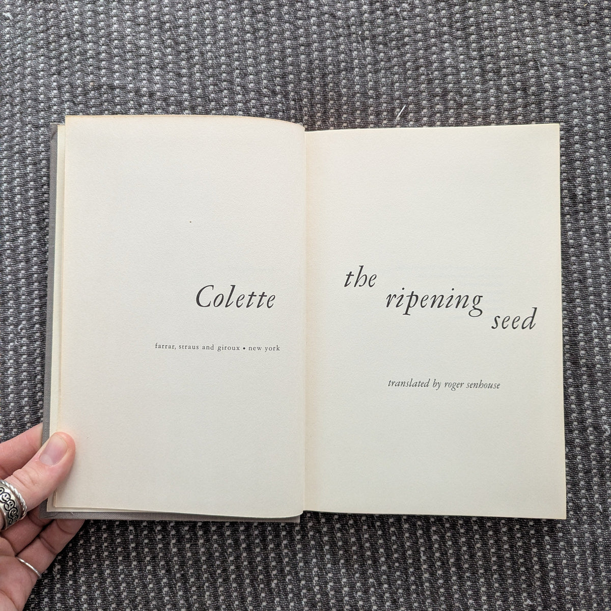 The Ripening Seed