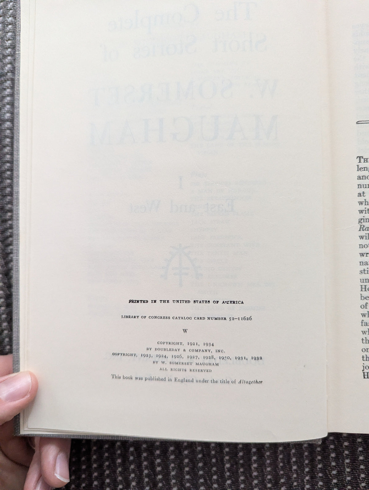 The Complete Short Stories of W. Somerset Maugham (2 Vol.)