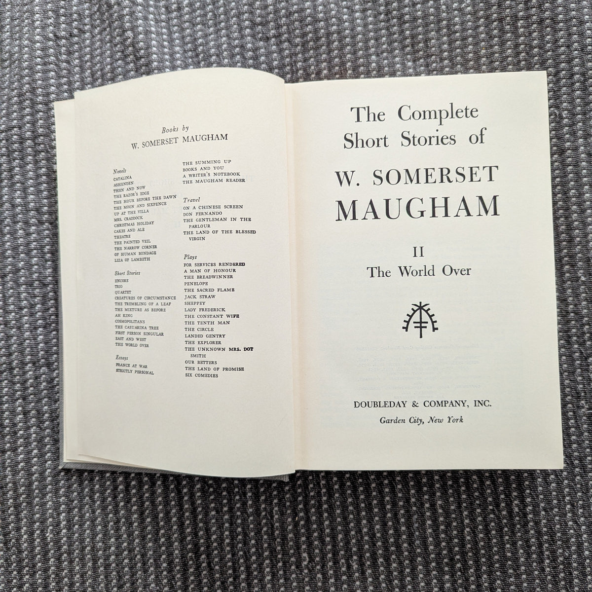 The Complete Short Stories of W. Somerset Maugham (2 Vol.)