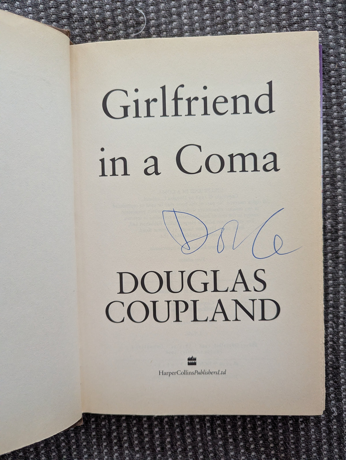 Girlfriend in a Coma (SIGNED)